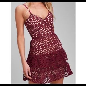 Lulu’s lace mini dress